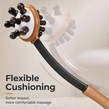 2pcs/Set Double-Sided Wooden Massage Hammer, Home Wellness Spa Waist Back Shoulder Neck Handheld Percussion Massage Accessory, Practical Holiday Gift For Body Relaxation, Manual Back And Body Massage Tool, Portable Handheld Use - A - View 7