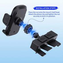 xnyocn Universal Car Phone Mount For CD Slots, 360° Rotatable GPS Navigation Mount, Compatible With All Vehicle Models - Black - View 7
