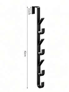 1pc Multi-Function Door Hook, Straight Design, Carbon Steel Material, Can Be Used As Coat Rack Or Towel Rack, Space-Saving, Suitable For Bathroom Door, Bedroom, Bathroom, Garage, Laundry Room, Cabin, Kitchen, Hotel And Other Places - Multicolor - View 15
