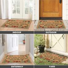 Custom Do You Want The House Tour Take Your Shoes Off Doormat Welcome Mat - 24"X16"/30"X18" - 01 - View 6