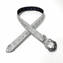 1 Piece Western Cowboy Style Belt - Gold - View 9