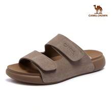 CAMEL CROWN 女款輕便舒適休閒 Birkenstock 風格涼鞋，耐穿適合夏季戶外穿著 - 灰色 - 查看 9