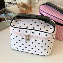 1 buah Tas Kosmetik Multi-Kompartemen Kapasitas Besar dengan Pegangan Pita, Tas Penyimpanan Kosmetik Portabel Multifungsi dengan Sekat, Cocok untuk Acara Anak Perempuan, Tas Perawatan Kulit Saat Bepergian, Tas Perlengkapan Mandi, Tas Kosmetik, Perlengkapan Perjalanan, Perlengkapan Kapal Pesiar, Hadiah untuk Pengiring Pengantin - MultiWarna - View 7