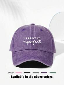 1pc Y2K Ski Hat Unisex Embroidered PERFECTLY Washed Baseball Cap Suitable For Daily Outdoor Travel Sun Protection Wear - Baseball Cap - View 18