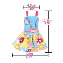 5 PCS Set Casual Fashion Doll Clothes For 11.5 Inch Dolls,Includes Tops Pants Skirts And Dresses,Girls Toy Doll Dress Up Set,Suitable As A Holiday Gift(Doll Not Included) - Multicolor - View 3