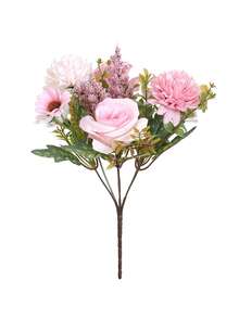 1pc Simulated Rose, Embroidered Ball, Small Daisy, Hand-Held Flower, Artificial Simulation Mixed Bouquet, Bride's Hand-Held Flower, Home Decoration Fake Flower, Can Be Used To Decorate Banquet Tables, Event Scene Decoration, Porch, Party Decoration - Multicolor - View 13