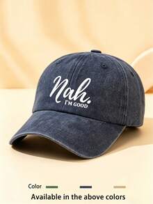 1 buah Topi Baseball Unisex Bergaya Vintage, Dapat Dicuci, Lembut, Cocok untuk Pemakaian Sehari-hari, Mendaki, dan Bepergian - Navy Blue - View 2