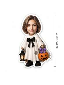 Personalized Photo Face Cutout Party Banner, Custom Halloween Garland With Spooky Character Theme, Photo Face Party Decor For Trick Or Treat Celebration, Costume Party Decoration, Halloween Event Display For Kids, Family, Friends And Party Hosts - Multicolor - View 10