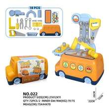 Juego de simulación de autobús para niños, 3 estilos opcionales (Dentista / Cocina / Herramientas de reparación), juguete de simulación de rol con caja de almacenamiento para niños pequeños - JCH-100206 - Ver 3