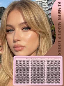 YIDUO 300PCS C Curl Wispy Lash Clusters, Mixed Length 10‑16mm Individual Cluster Eyelashes, Ultra‑Thin Band DIY Lash Extensions For Clean Girl Daily Makeup - Multicolor - View 7