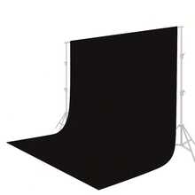 Chrisley Black Light-Absorbing Flocked Photography Backdrop, New Year Black Screen Photo Prop, Non-Reflective Flocked Fabric, Suitable For Photography And Live Streaming, Sacred Girl Theme, Black Flocked Fabric Optional - View 2