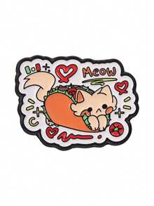 Taco Cat Enamel Pin Funny Food Pet Cartoon Lapel Badge For Backpack Jacket Decor - Multicolor - View 10