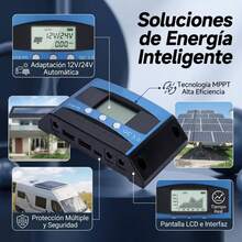 1pc 30A MPPT Solar Charge Controller, 12V/24V Solar Panel Smart Regulator With Adjustable LCD Display, Dual USB Ports And Automatic Parameter Timer - A - View 4