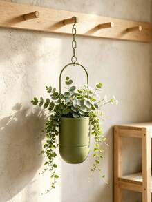 1pc Multi-Color Hanging Planter With Adjustable Chain, Hanging Flower Pot For Home Balcony Outdoor Garden Greenery Planting - Hanging Chair - View 7