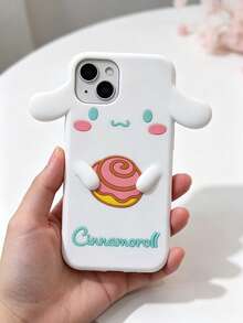 SANRIO 卡通 3D Cinnamoroll 手機殼，防震矽膠保護套，適用於 Apple 18Promax/17/17Air/17Pro/17Promax, 16/16Plus/16Pro/16Promax, 15/15Plus/15Pro/15Promax, 14/14Plus/14Pro/14Promax, 13/13Pro/13Promax, 12/12Pro/12Promax, 11/11Pro Max, XR/XSMAX, 7P/8P, 7/8/SE，防塵，高 CP 值，熱銷款 - 白色 - 查看 3