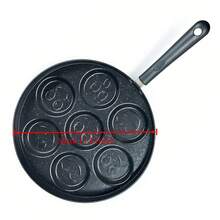 Pacilack 7-Hole Frying Pan - Egg & Pancake Skillet - Non-Stick Cookware - Flat-Bottomed Pan Ideal For Frying Eggs And Burgers - Breakfast Tool - Suitable For Home, Outdoor, And RV Use - View 10