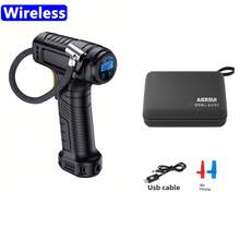 150PSI Fast Car Tire Inflator, Portable Air Compressor Tire Inflator - Equipped With LED Light, Pressure Gauge And One-Key Smart Wireless Design - Suitable For Cars, Motorcycles, Bicycles And Sports Balls, Inflation Speed Increased 3 Times - Wireless - View 16