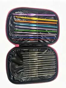 Interchangeable Circular Knitting Needle Set With Storage Case - 13 Sizes Double-Ended Aluminum Needles, Color-Coded And Labeled, Ergonomic Grip, Lightweight And Durable, Suitable For Knitting, Crochet, Weaving - Perfect For Beginners And Experienced Users - Knit Set - View 12