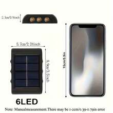 Solar Outdoor Wall Decor Light, LED Ambient Wall Wash Light, Suitable For Garden Walls, Fences And Seasonal Holiday Decoration - Wall Washer Light - View 4