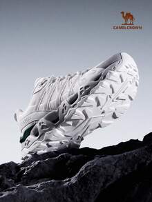 CAMEL CROWN 女款越野登山鞋，新款輕量透氣春夏戶外運動鞋，防滑鞋 - 白色 - 查看 2