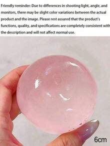 Tachimi 1pc Desk Squeeze Toy Coconut Ball Squishy Fidget Ball, Clear Fruit Multicolor Round Slow Rebound Ball, Halloween Christmas Stocking Stuffer Random Style - Multicolor - View 14