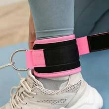 1/2pcs Ankle Strap Resistance Band With D-Ring, Adjustable Elastic Ankle Cuff For Home, Gym And Leg Training - Multicolor - View 3