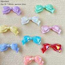 Solid Color AB Acrylic Small Fresh Bow, Loose Bead Bead Bead, Handmade DIY Mobile Phone Chain, Necklace Accessories - Multicolor - View 17