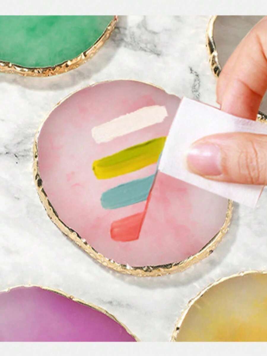 A Beautiful Resin Display And Storage Tray With Gold Trim, Serving As A Multi-Functional Palette, Dressing Table Accessory, Display Tray, Cosmetic Storage Box, Room Decoration, Bedroom Decoration, Halloween, And Christmas Gift.