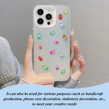 10pcs/20pcs/30pcs Colorful 3D Turtle Side Decorative Stickers Random Colors, DIY Phone Case Modification Accessories, Nail Art Decorations, Fun Handmade DIY, Free Paste Decoration Modification, Creative Handmade Gift Items For Best Friends - Multicolor - View 10