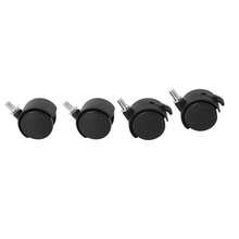Set Of 4 Screw In Caster Wheels - 2 With Lock Function - Multicolor - View 6