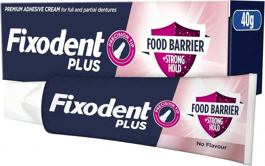 Fixodent Denture Adhesive Cream - Food Seal 40gm - No Flavour - View 1