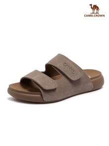 CAMEL CROWN 女款輕便舒適休閒 Birkenstock 風格涼鞋，耐穿適合夏季戶外穿著 - 灰色 - 查看 2
