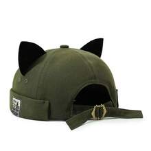 1 buah Topi Kerja Tanpa Pinggiran dengan Bentuk Telinga Kucing, Unisex, Topi Kerja Vintage dengan Pinggiran Melengkung - MultiWarna - View 11