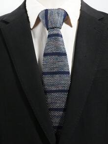1PC Men's Fashion Casual Versatile Retro Striped Pattern Tie, Suitable For Daily Wear, Shopping, Banquet, Party, Business, Dating - Multicolor - View 8