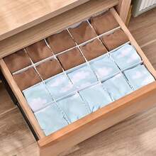 4pcs Adjustable Drawer Dividers, Expandable Storage Boxes, Suitable For Home, Office And Kitchen Space Organization, Foldable And Customizable Size - Multicolor - View 7