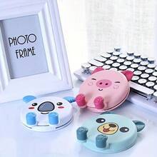 1 - Random Color Cartoon Pink Pig-Shaped Stand, Foldable For Home Use - A - View 1