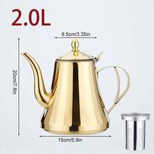 Stainless Steel Tea Pot Set With Removable Filter - Includes Coffee Pot And Filter, Elegant Gift Box Packaging - Suitable For Home, Restaurant, Outdoor Use - Dishwasher- Tea Pot And Cup Set, Teal Green Kitchen Accessory, Perfect For Back To School - Multicolor - View 20