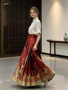 Hanfu Bottoms - Red - View 3