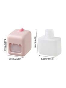 Kotak Pembersih Makeup Portabel untuk Perjalanan, Set Pembersih & Penghapus Makeup 2-in-1, Dengan Tutup Flip, Kotak Penyimpanan Plastik Kompak, Cocok untuk Pengorganisasian Perawatan Kulit, Ideal untuk Perjalanan dan Perjalanan Bisnis - MultiWarna - View 8