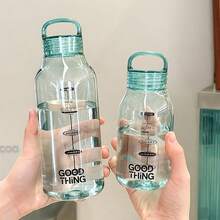 Japanese-Style Minimalist Transparent Polycarbonate Water Bottle, Leak-Proof, High-Temperature Resistant, Portable Tumbler For School, Home, Office, Outdoor, Convenient Carry, Durable And Stylish For Everyday Use - Multicolor - View 9