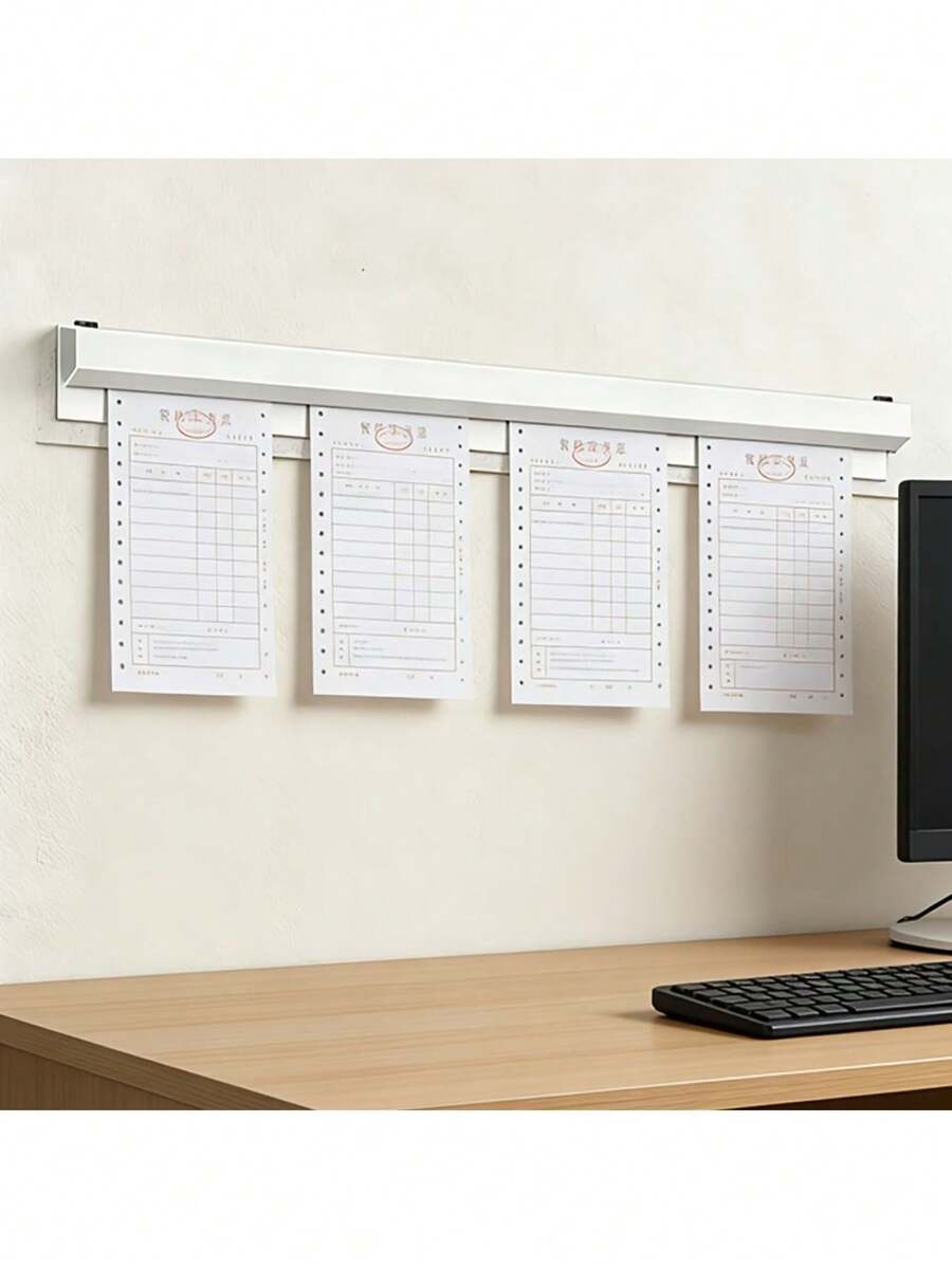 Adjustable Height Takeout Order Clip Manager And Receipt Holder With Plastic Frame, Suitable For Restaurant, Cafe, Service Bill Storage System, Receipt Organizer, No Assembly Required - Multicolor - View 1