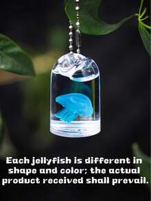 Cute Mini Jellyfish Keychain, Transparent Ocean Y2K Style Bag Charm, Adorable Pendant, Suitable For Backpacks, Handbags, Car Keys, Perfect Birthday Gift For Women And Girls - Multicolor - View 5