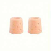 2/4/6/8/15pcs Silicone Toe Caps, Breathable Perforated Toe Protectors, Suitable For Running, Hiking, Skating And Dancing, Soft Elastic Washable Design, Toe Sleeves, Skin Color, Toe Separators, Gift For Parents - Multi-color - View 5