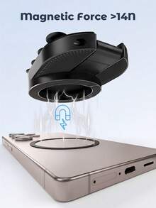 Mag‑ Phone Stand, Foldable Rotatable Magnetic Phone Holder With Suction Cup Base, Multi‑Purpose Magnet Phone Mount For Desktop, Wall, Mirror, Laptop, Tile Surfaces - one-size - View 4