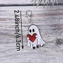 5pcs/10pcs Unique Ghost Keychain Set, Suitable For Handbags, Phones, Cars, Backpack Decoration, For Men And Women. Perfect For Birthday Gifts, Halloween Gifts, Party Decorations, Party Favors, Commemorative Gifts. - Multicolor - View 4