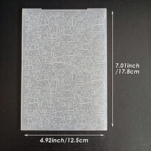 Christmas Embossing Plate Template, Winter Snowflake Gift Christmas Hanging Decoration Pattern DIY, Scrapbook Greeting Card Planner Decoration, Compatible With Most Embossing Machines - Christmas - View 19