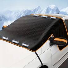 All-Season Vehicle Snow Shield Cover - Multi-Layer Anti-Freeze, Sun Protection, Frost Protection Glass Cover, Suitable For Cars, Trucks, SUVs - Fits Most Vehicles, Winter Vehicle Protection, Fashionable Car Cover, Durable Car Cover Suitable For Winter Large Magnetic Frost Cover, Side Window Frost Cover, Oxford Fabric - High Strength, - Easy Installation - Multicolor - View 11