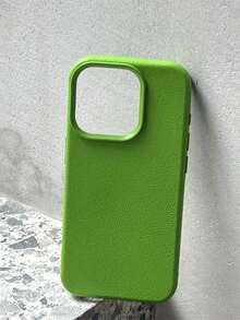 Minimalist Premium Leather Texture Phone Case Compatible With IPhone 18 Pro Max/18 Pro/18/17 Pro Max/17 Pro/17 Air/17/16 Pro Max/16 Pro/16/16 Plus/16e/15/15 Pro Max/15 Pro/15 Plus/11/12/13/14 Pro Max/XS/XR/11 Pro/11 Pro Max/12 Pro/12 Pro Max/13 Pro/13 Pro Max/7 Plus/14 Pro/14 Pro Max/14 Plus/7 Plus/8 Plus/8/SE2 Soft Shell Creative Unisex - Green Leather Texture - View 35
