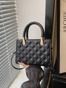 This Stylish Solid-Color Retro Handbag Can Easily Hold Everyday Essentials And Is Suitable For Various Styles And Occasions. - Multicolor - View 8