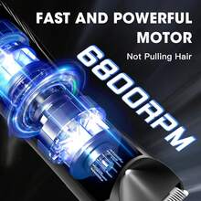 Hatteker 1pc 2-In-1 Hair Trimmer, Multi-Function Electric Epilator & Shaver, Private Area Grooming Kit For Men And Women - Black - View 5